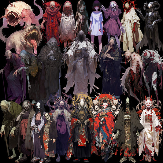 幽灵 50 插图 (透明 PNG)