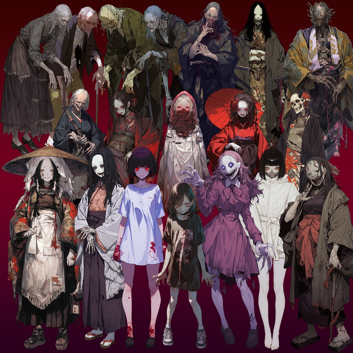 Apparition 50 Illustrations (Transparent PNG)