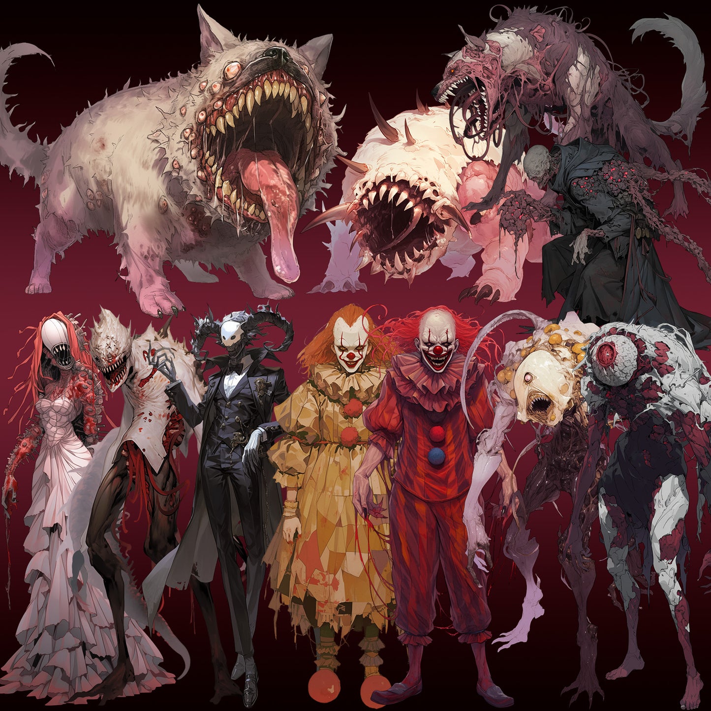 Apparition 50 Illustrations (Transparent PNG)