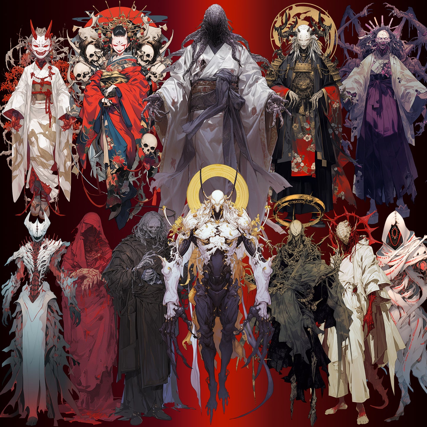 Apparition 50 Illustrations (Transparent PNG)