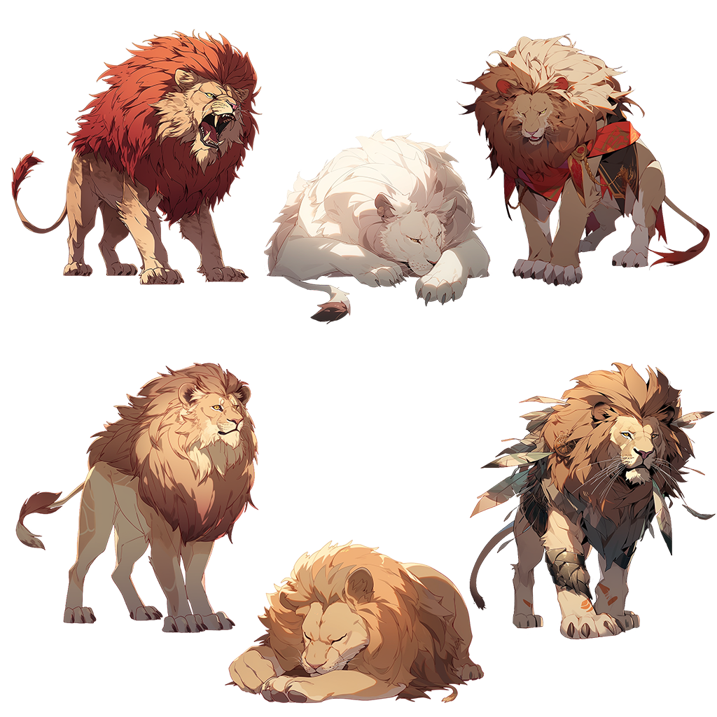 Land animals 50 Illustrations (Transparent PNG)