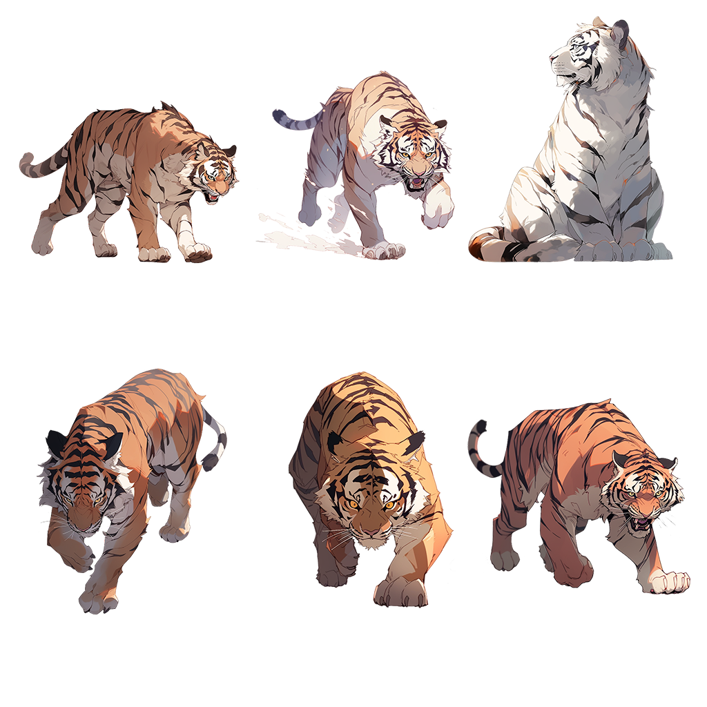 Land animals 50 Illustrations (Transparent PNG)