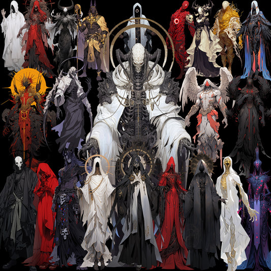 黑暗之神 50 插图 (透明 PNG)