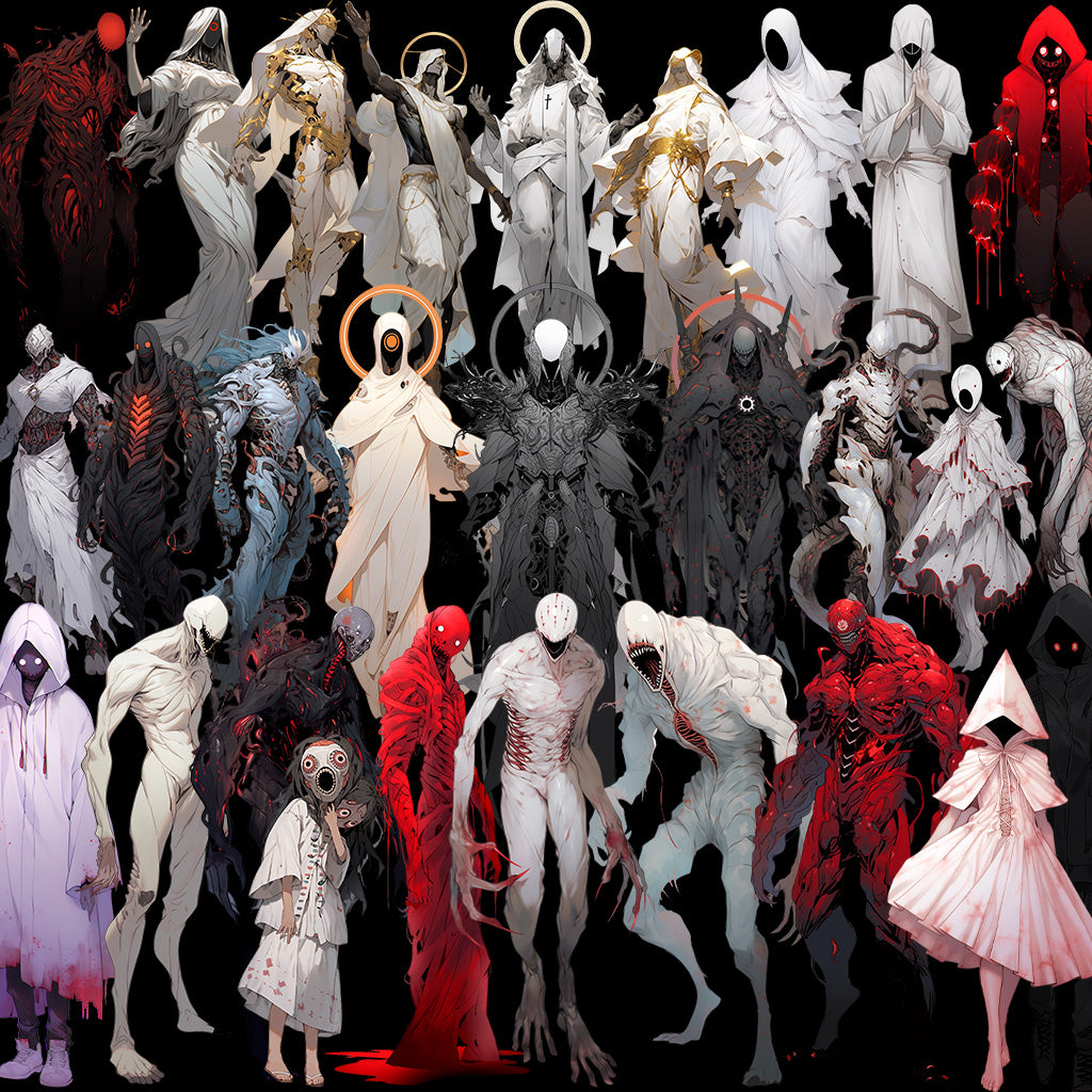 Monster 55 Illustrations (Transparent PNG)