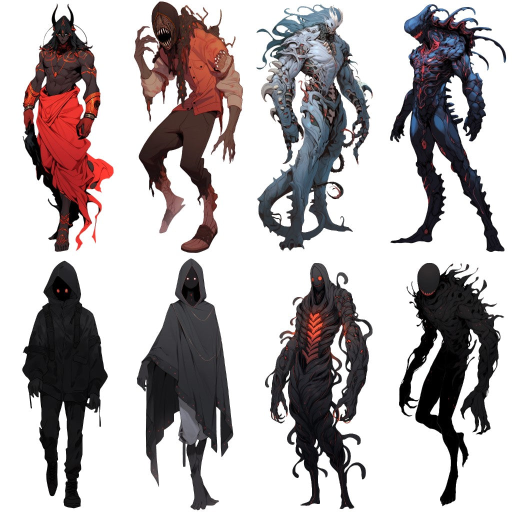 Monster 55 Illustrations (Transparent PNG)
