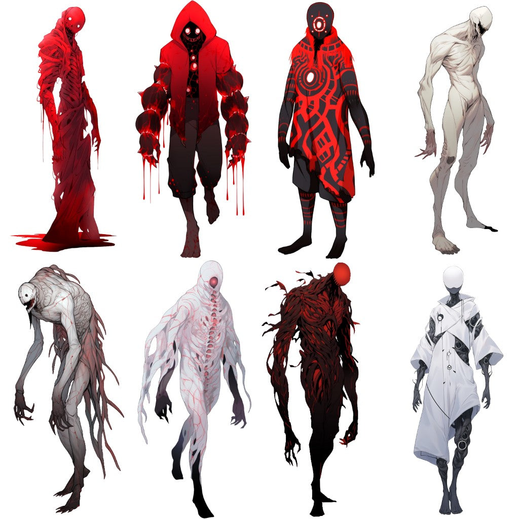 Monster 55 Illustrations (Transparent PNG)