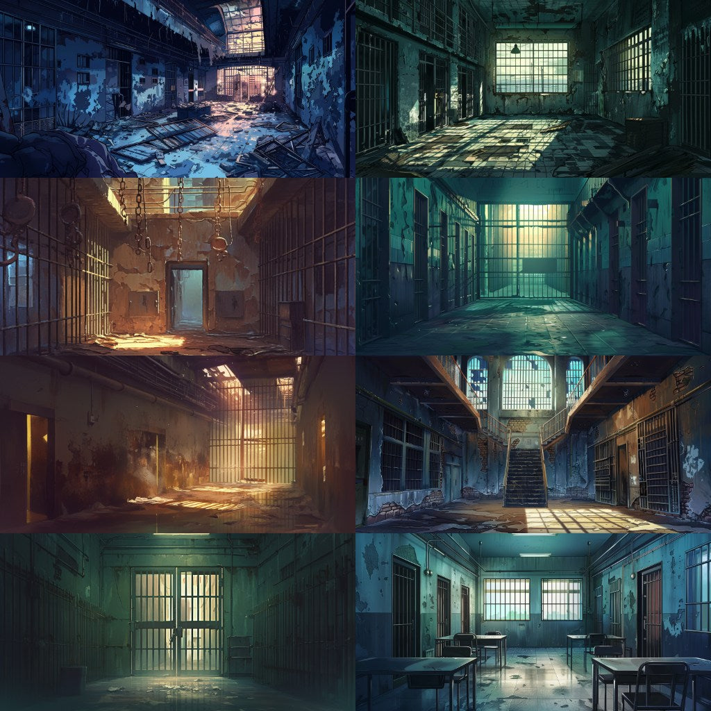 Prison 200 background illustrations