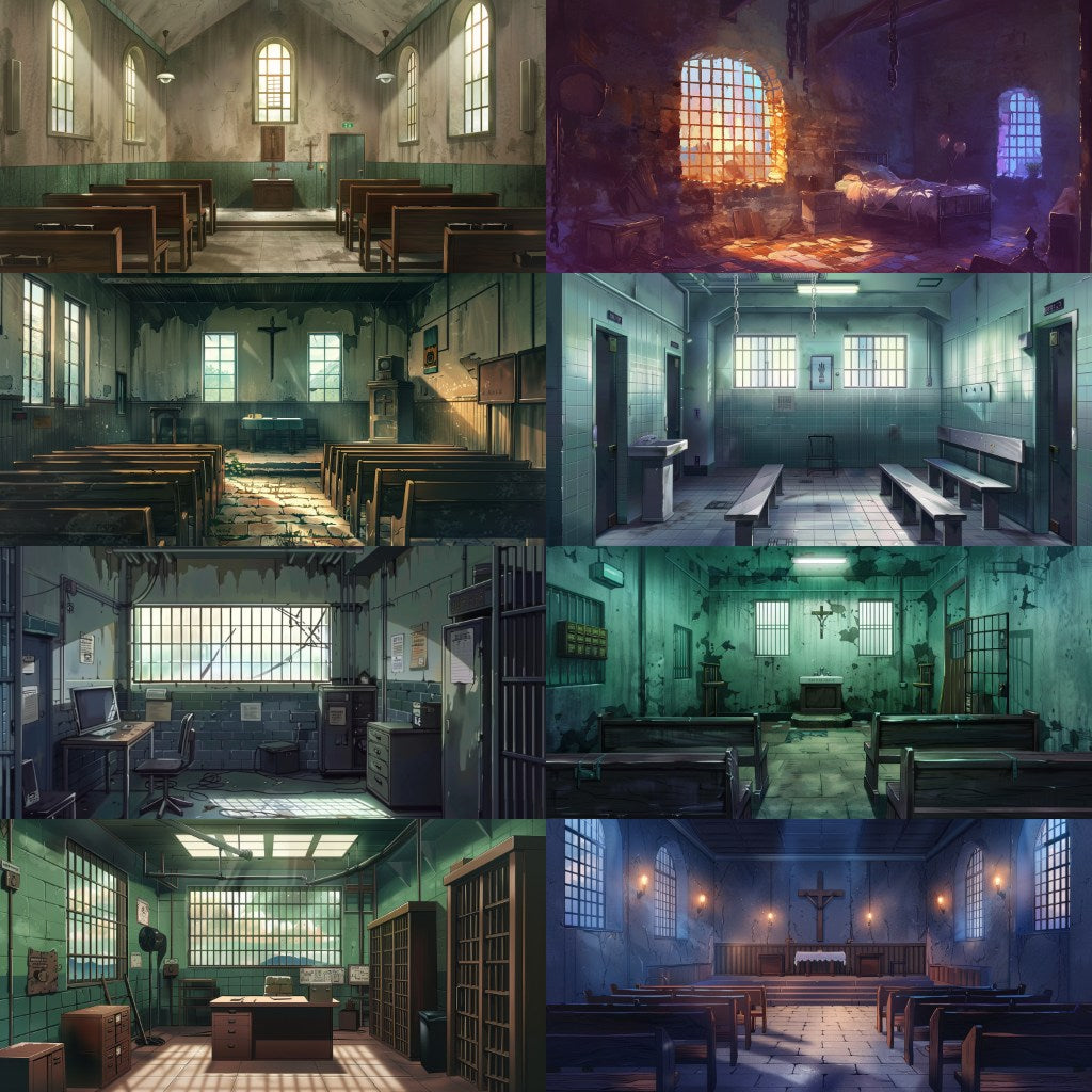 Prison 200 background illustrations