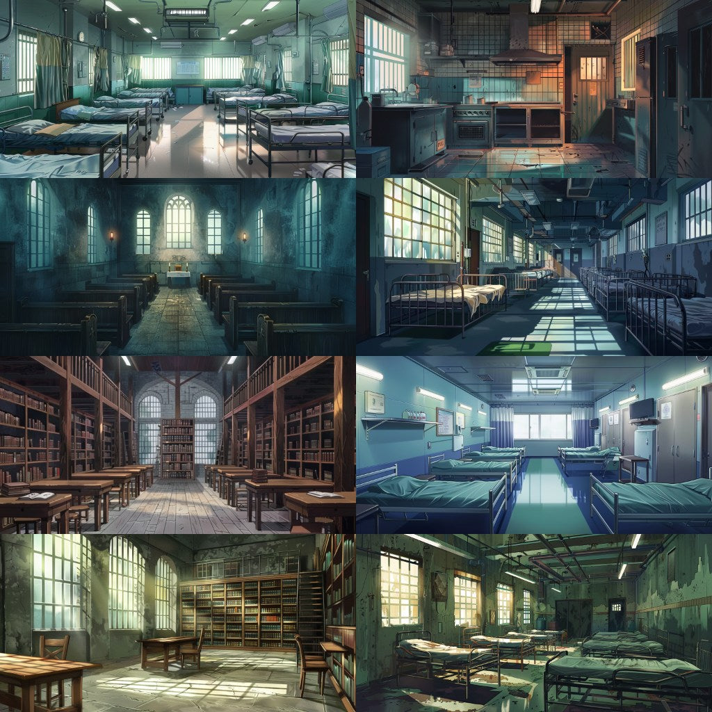 Prison 200 background illustrations