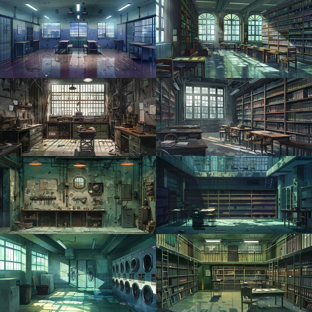 Prison 200 background illustrations