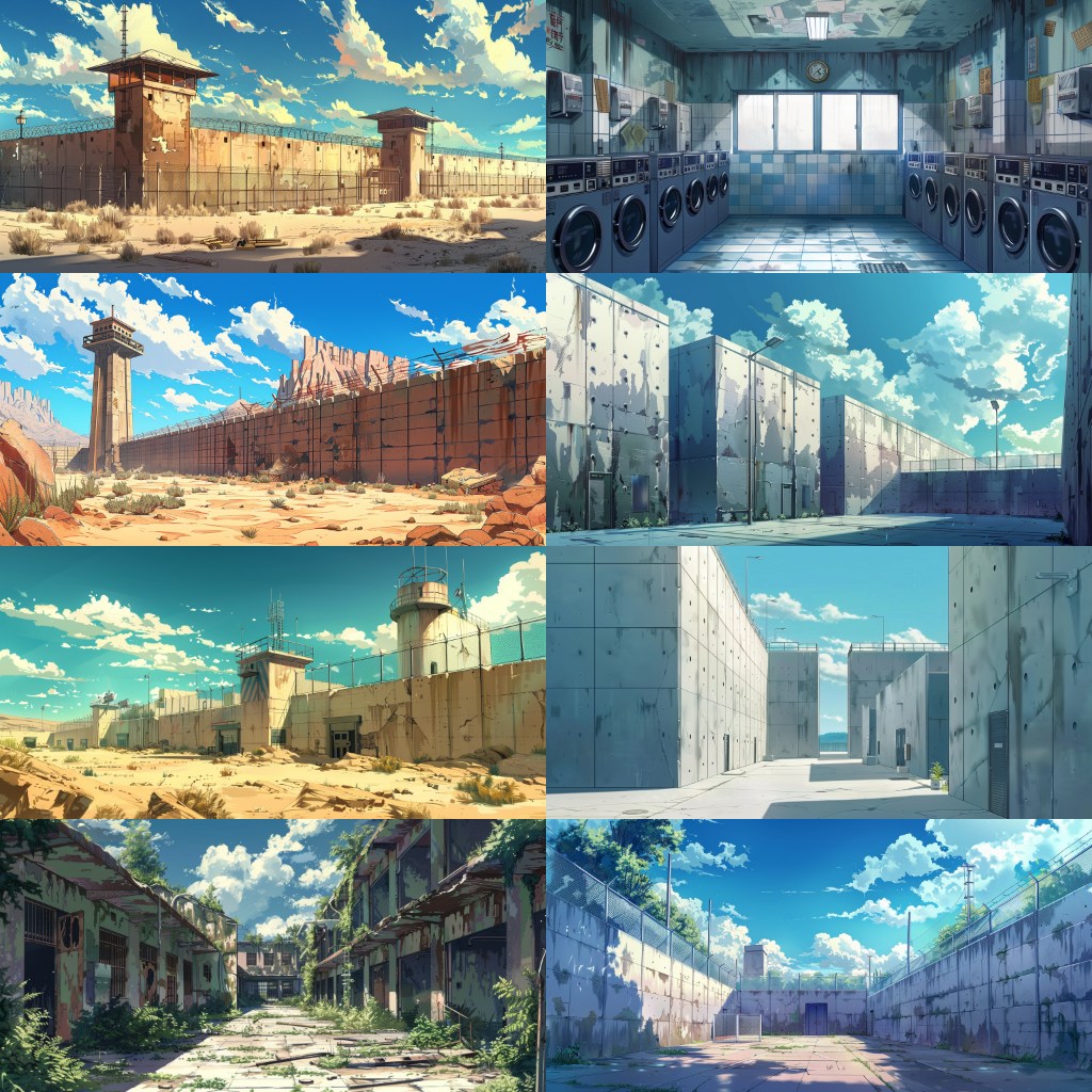 Prison 200 background illustrations