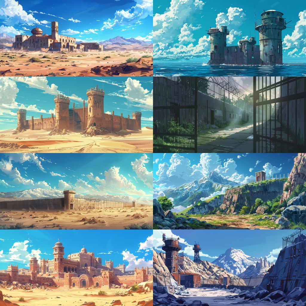 Prison 200 background illustrations