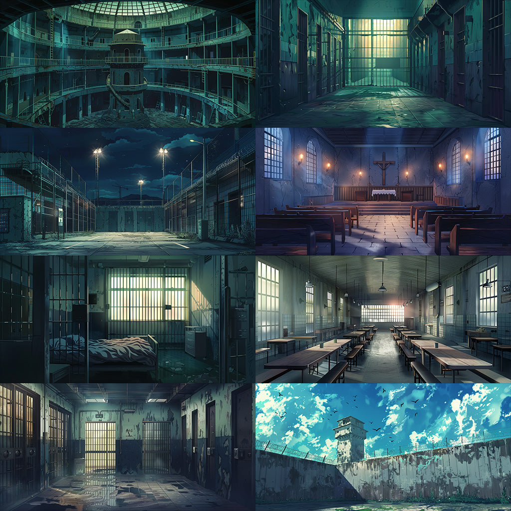 Prison 200 background illustrations