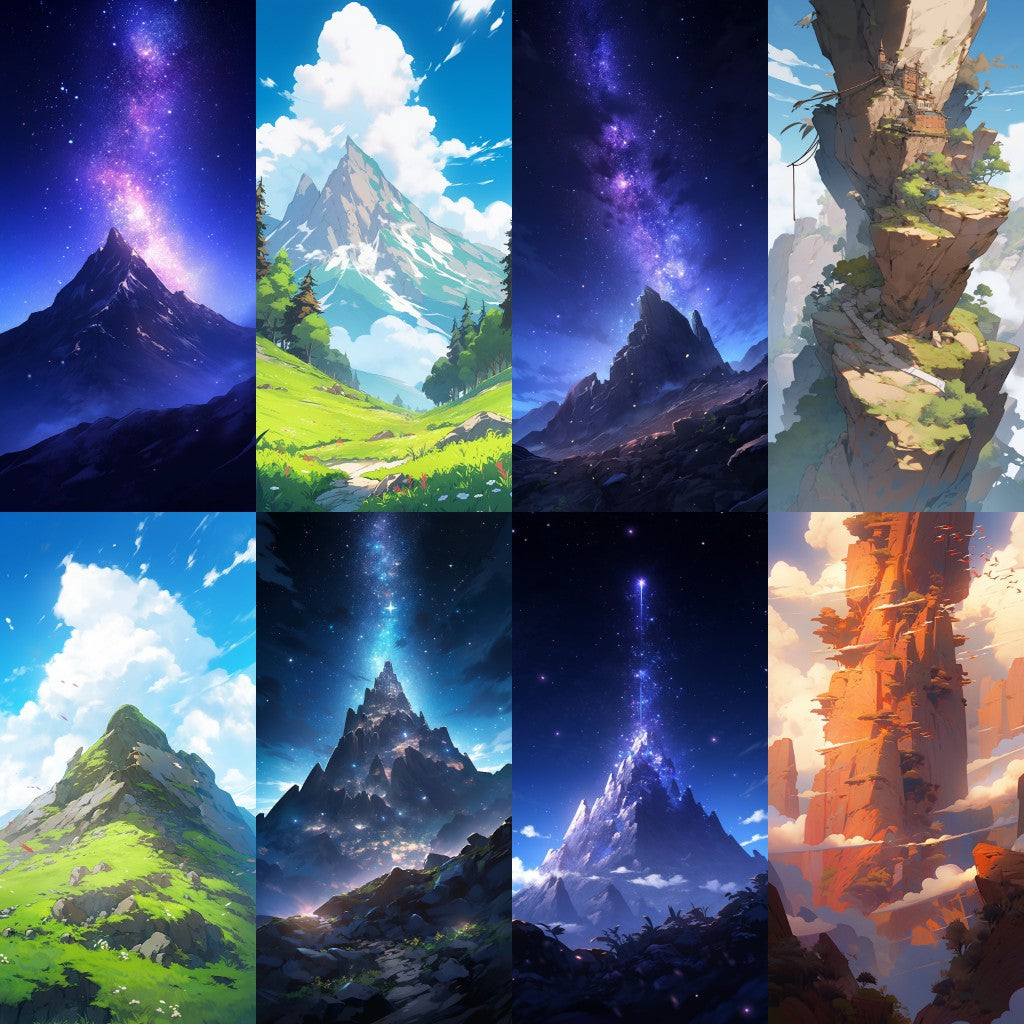 Nature 100 background illustrations (Portrait)