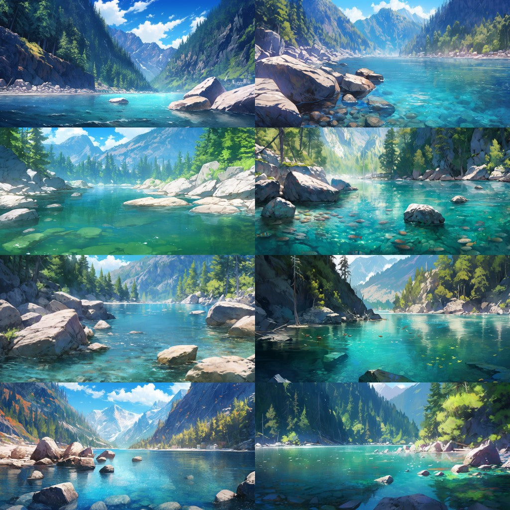 River Lake 200 background illustrations