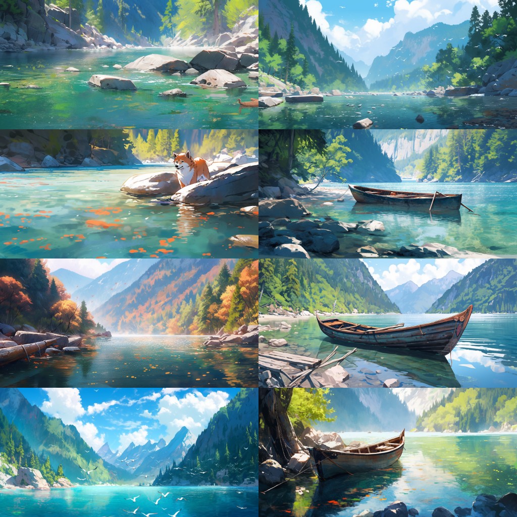 River Lake 200 background illustrations