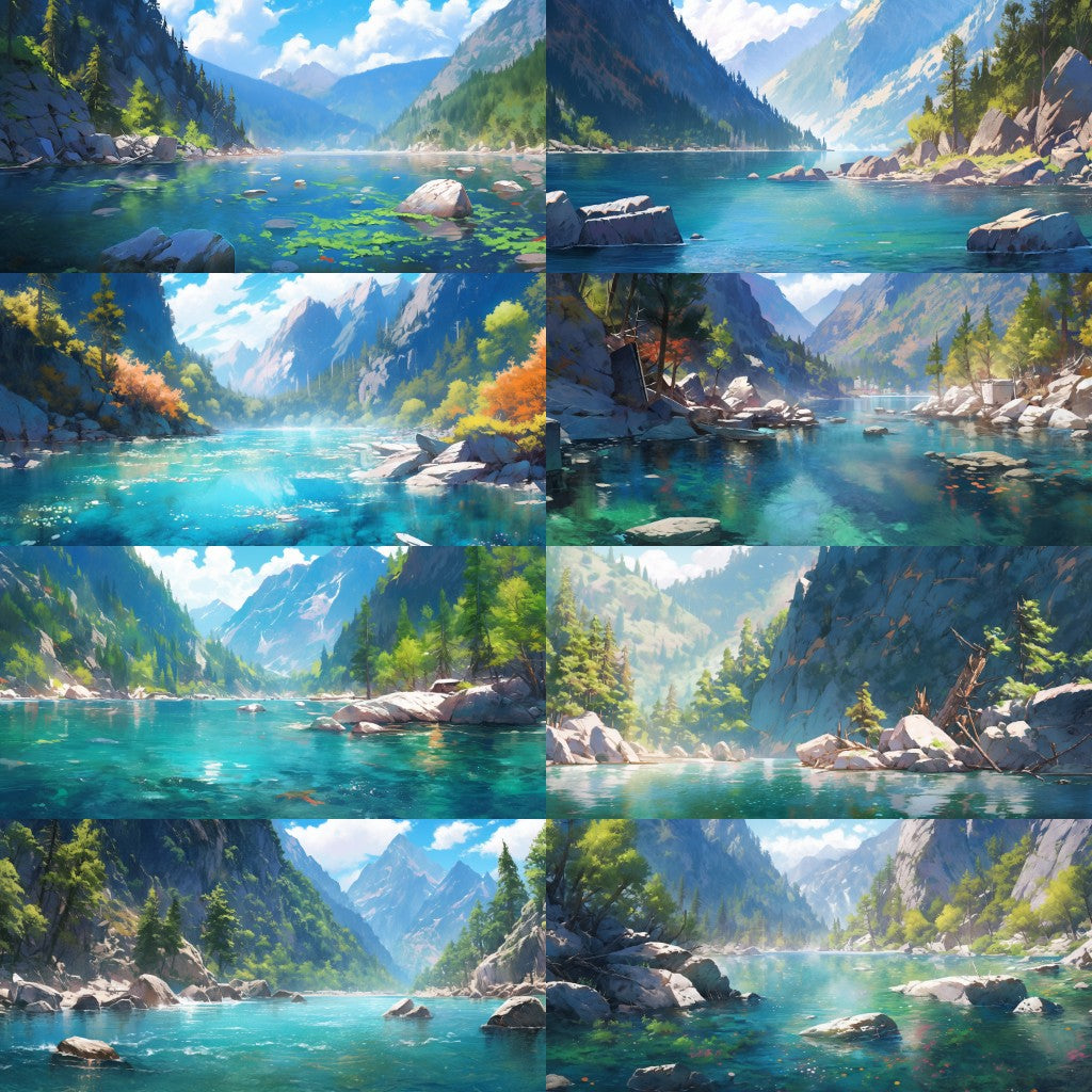 River Lake 200 background illustrations