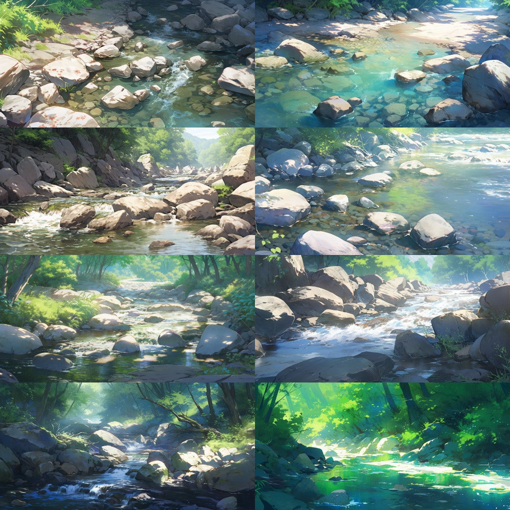 River Lake 200 background illustrations