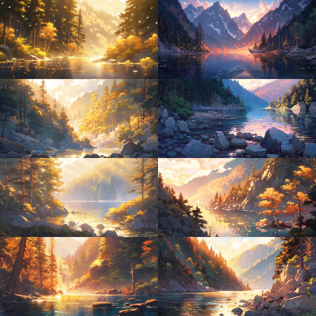 River Lake 200 background illustrations