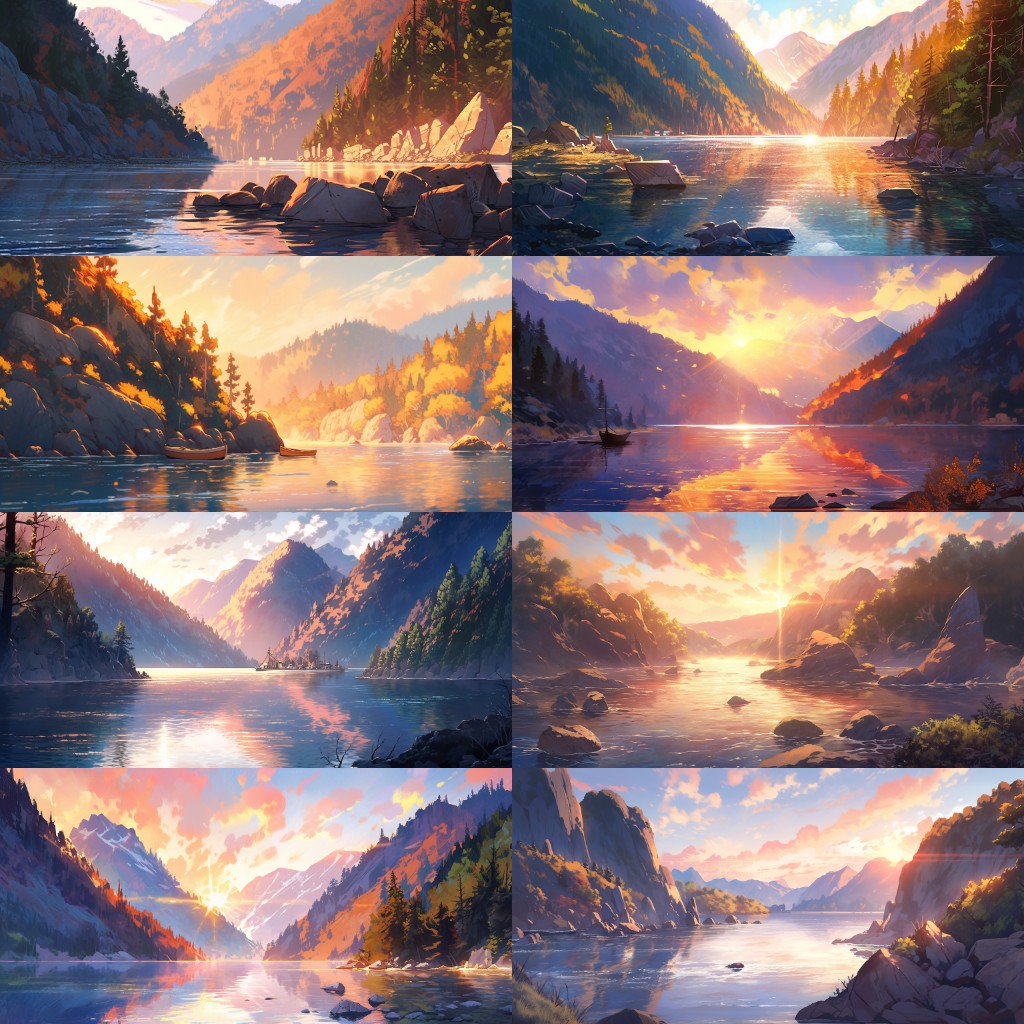River Lake 200 background illustrations