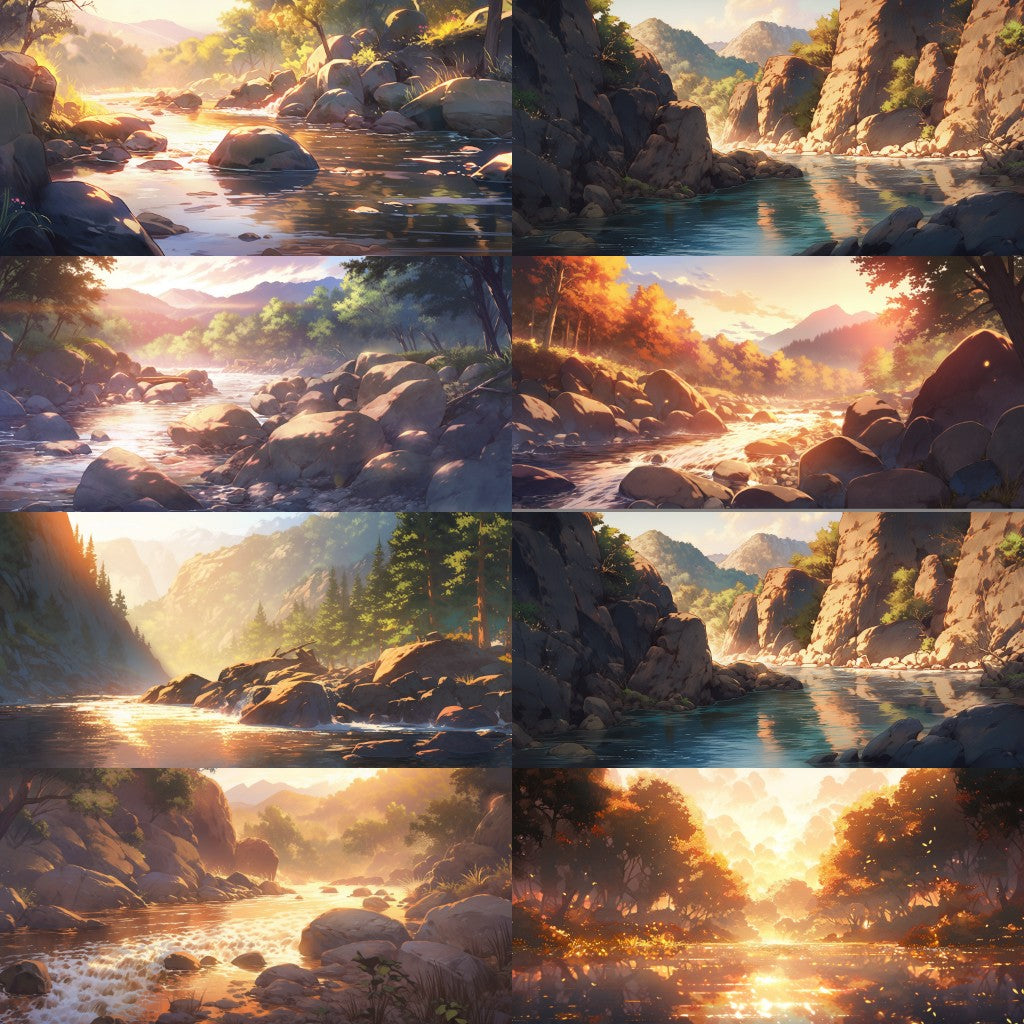 River Lake 200 background illustrations
