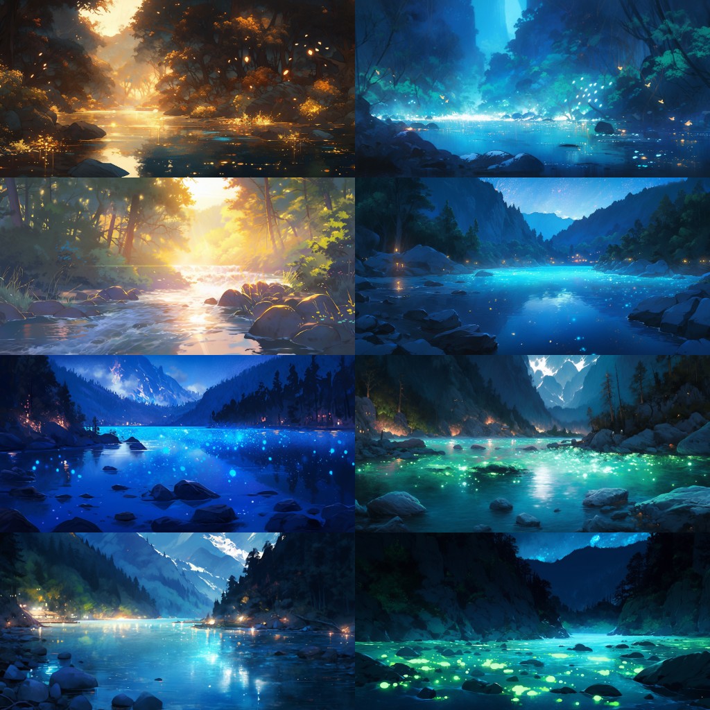 River Lake 200 background illustrations