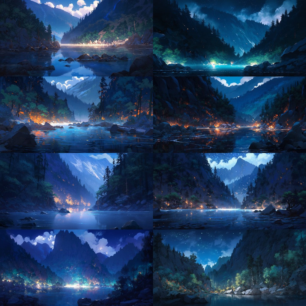 River Lake 200 background illustrations