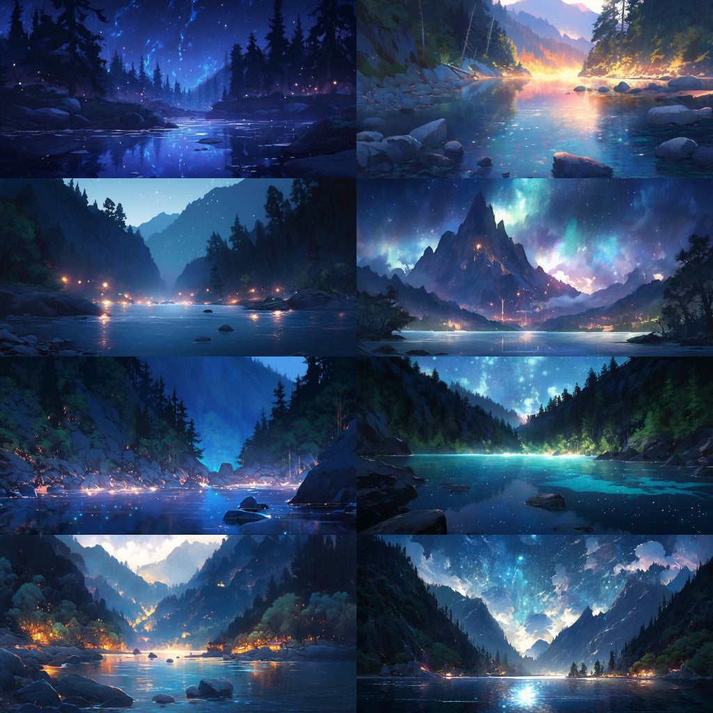 River Lake 200 background illustrations