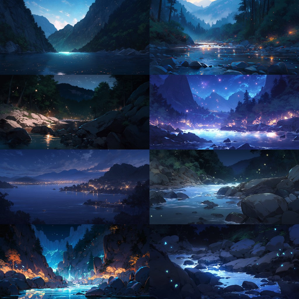 River Lake 200 background illustrations
