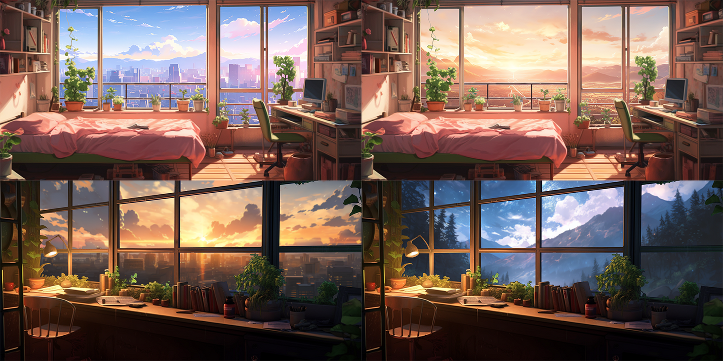 Window Only Transparent Room Illustrations
