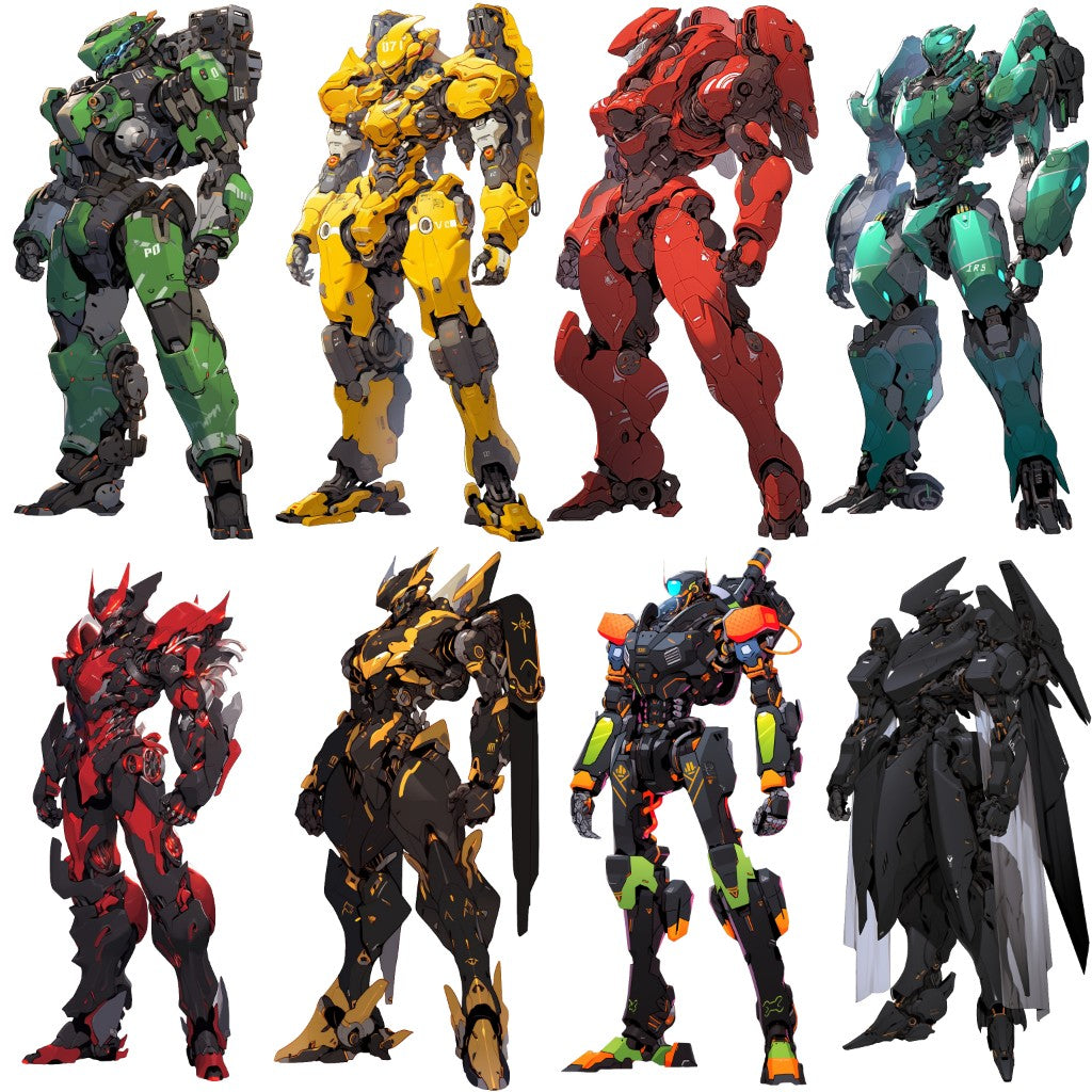 Robot 51 Illustrations (Transparent PNG)