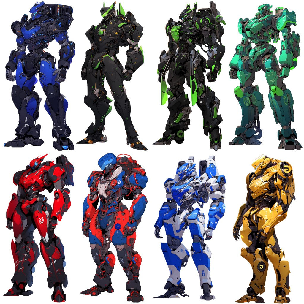 Robot 51 Illustrations (Transparent PNG)