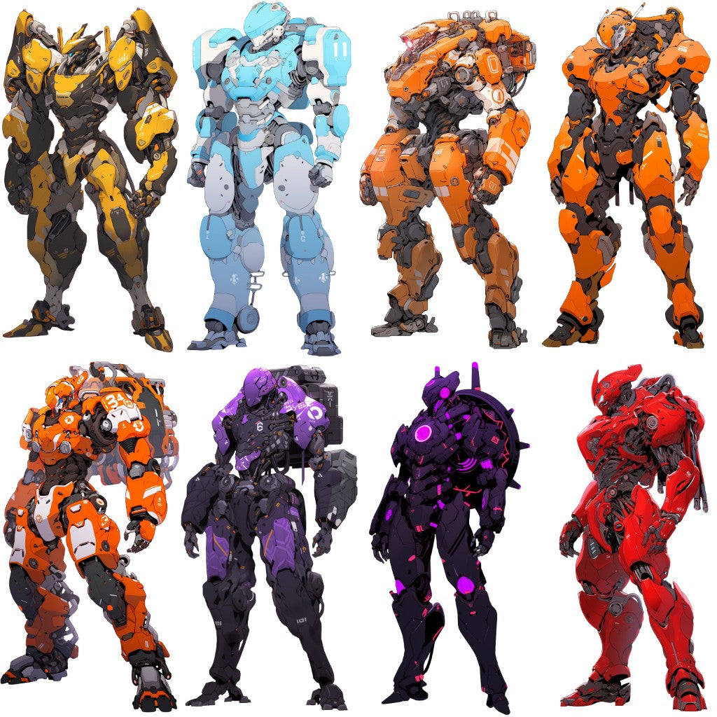 Robot 51 Illustrations (Transparent PNG)