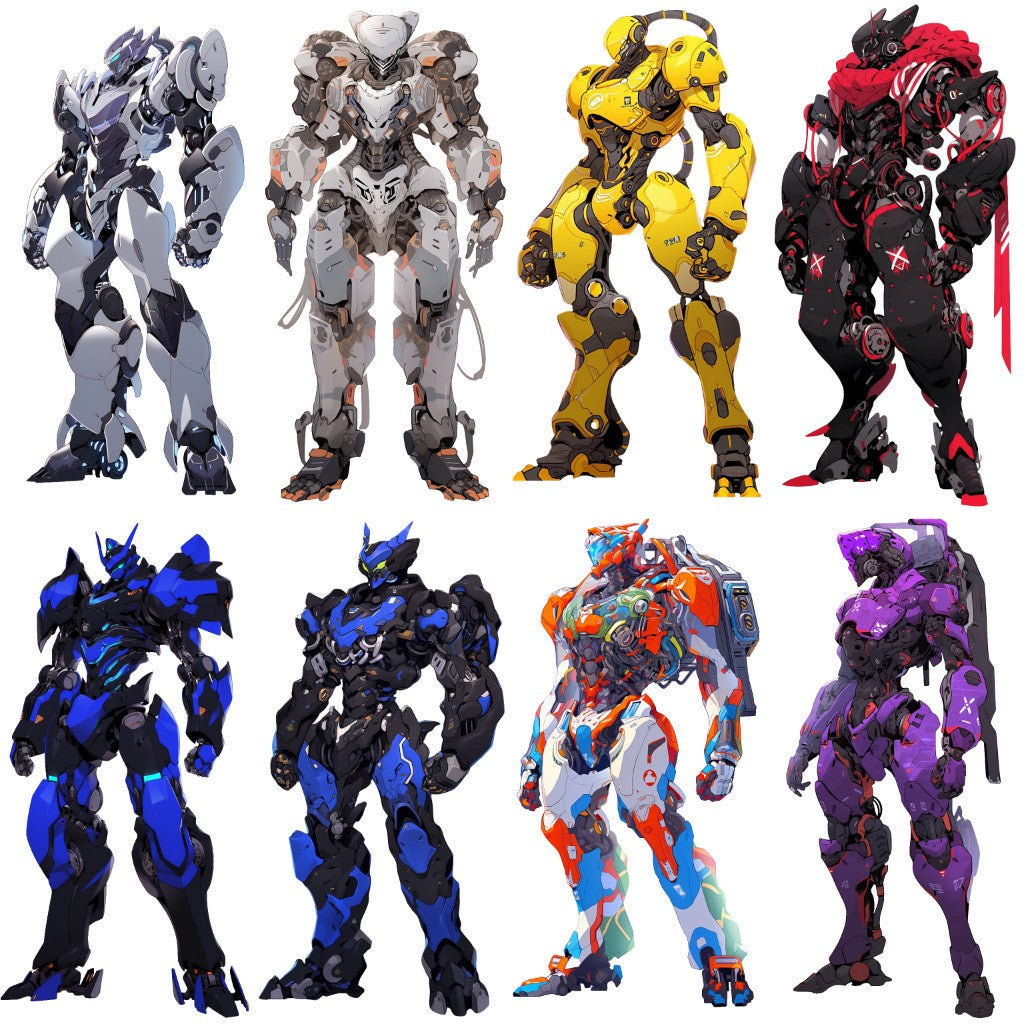 Robot 51 Illustrations (Transparent PNG)