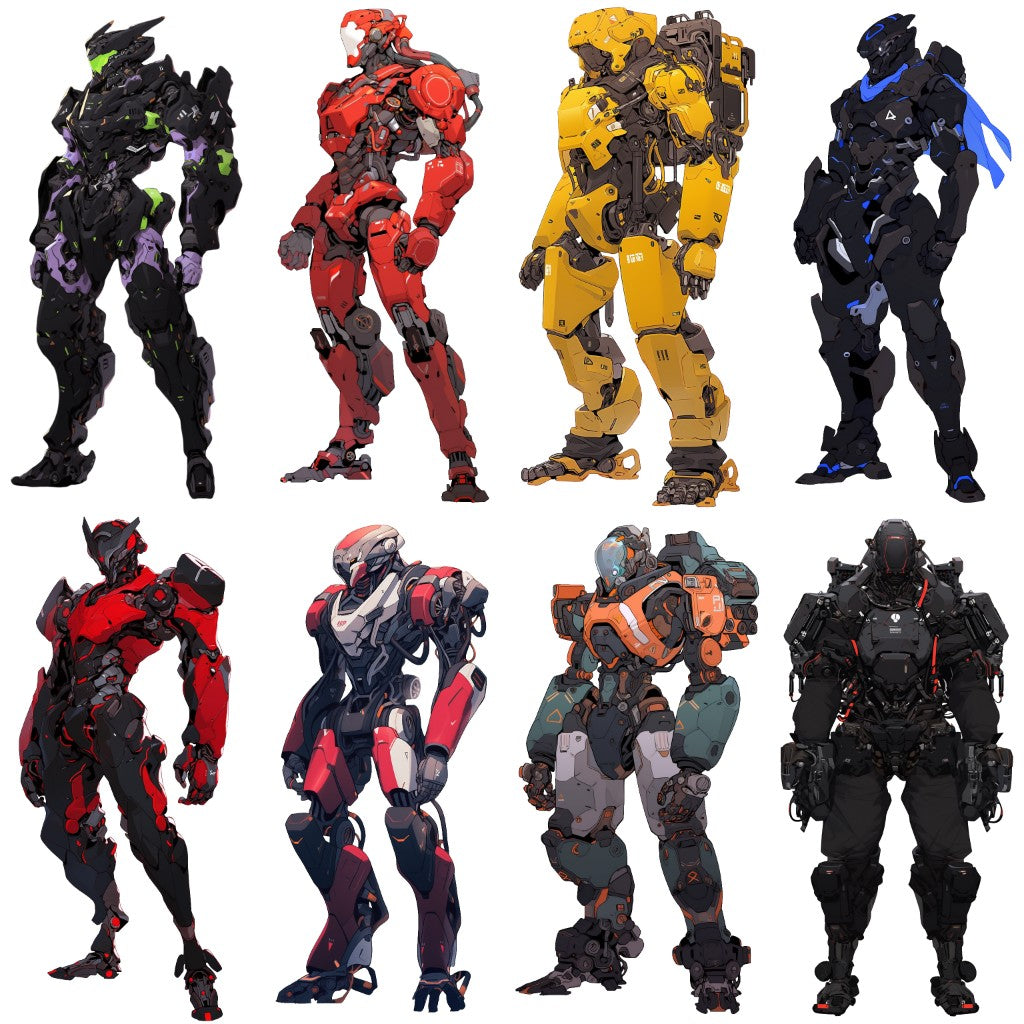 Robot 51 Illustrations (Transparent PNG)