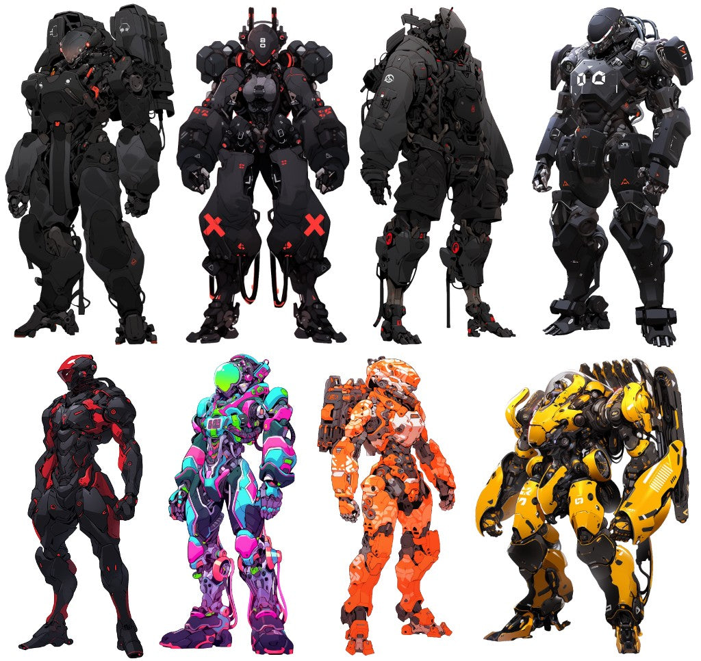 Robot 51 Illustrations (Transparent PNG)