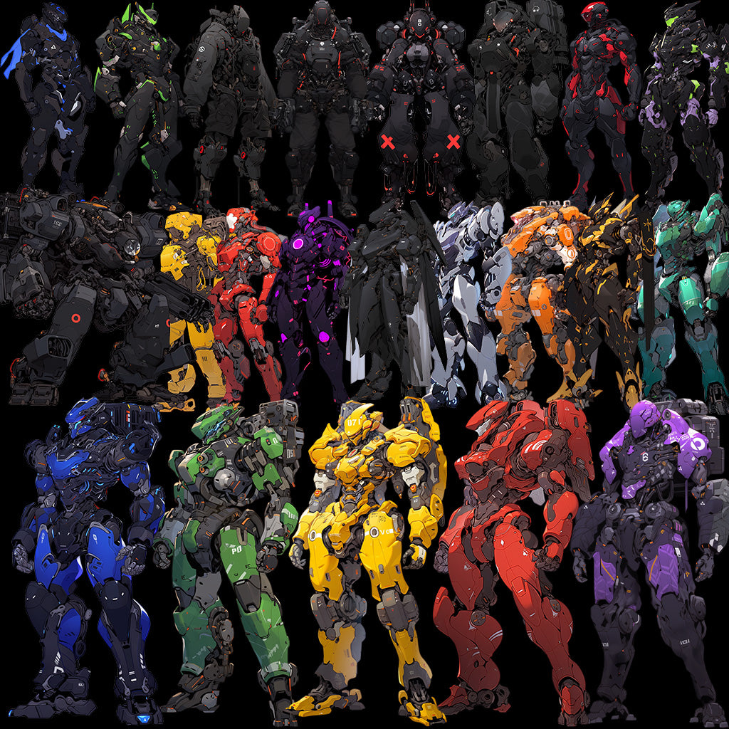 Robot 51 Illustrations (Transparent PNG)