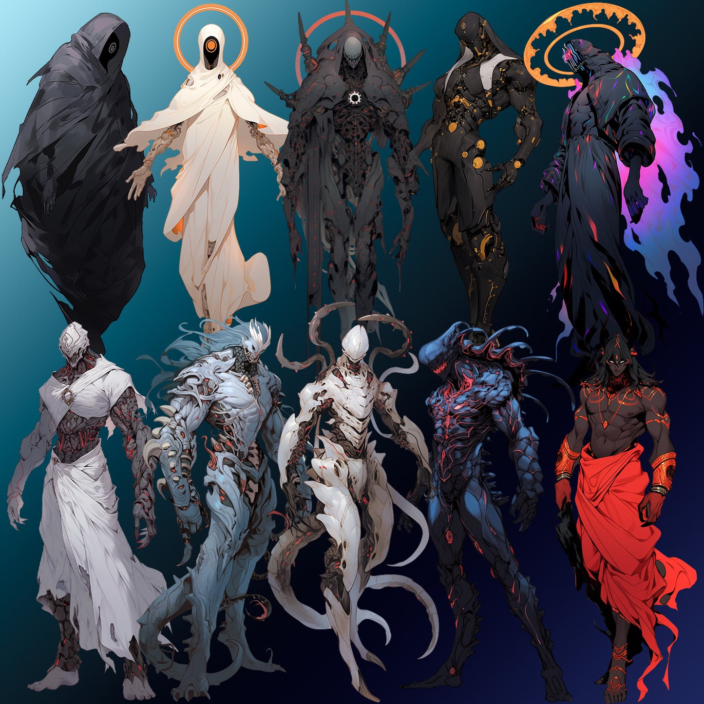 Monster 55 Illustrations (Transparent PNG)