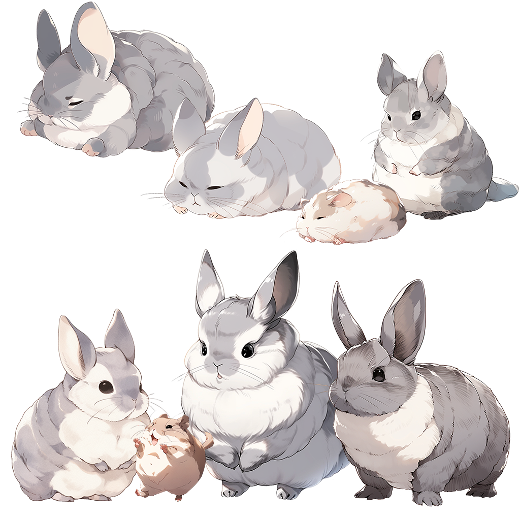 Small animals 100 Illustrations (Transparent PNG)