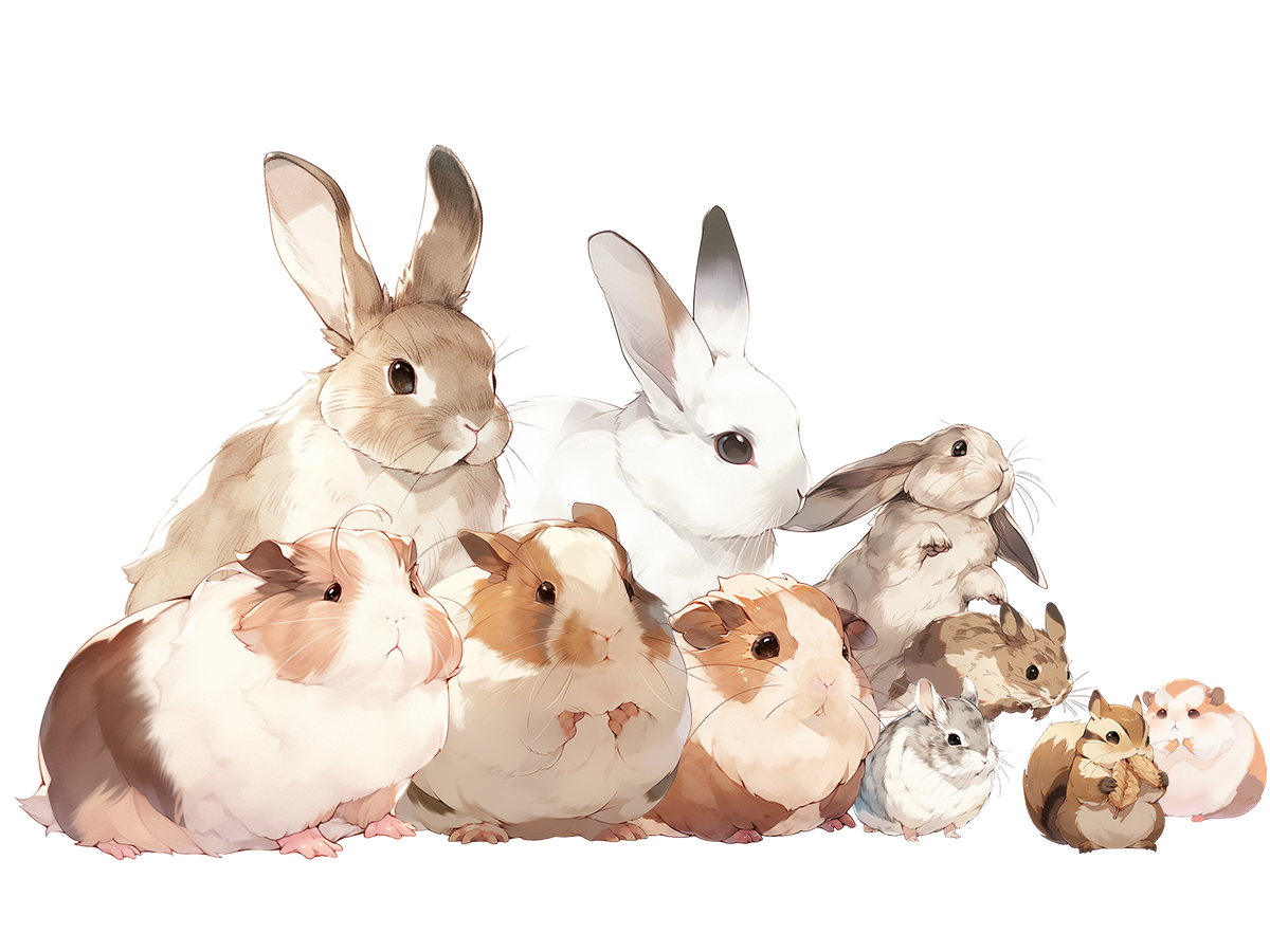 Small animals 100 Illustrations (Transparent PNG)
