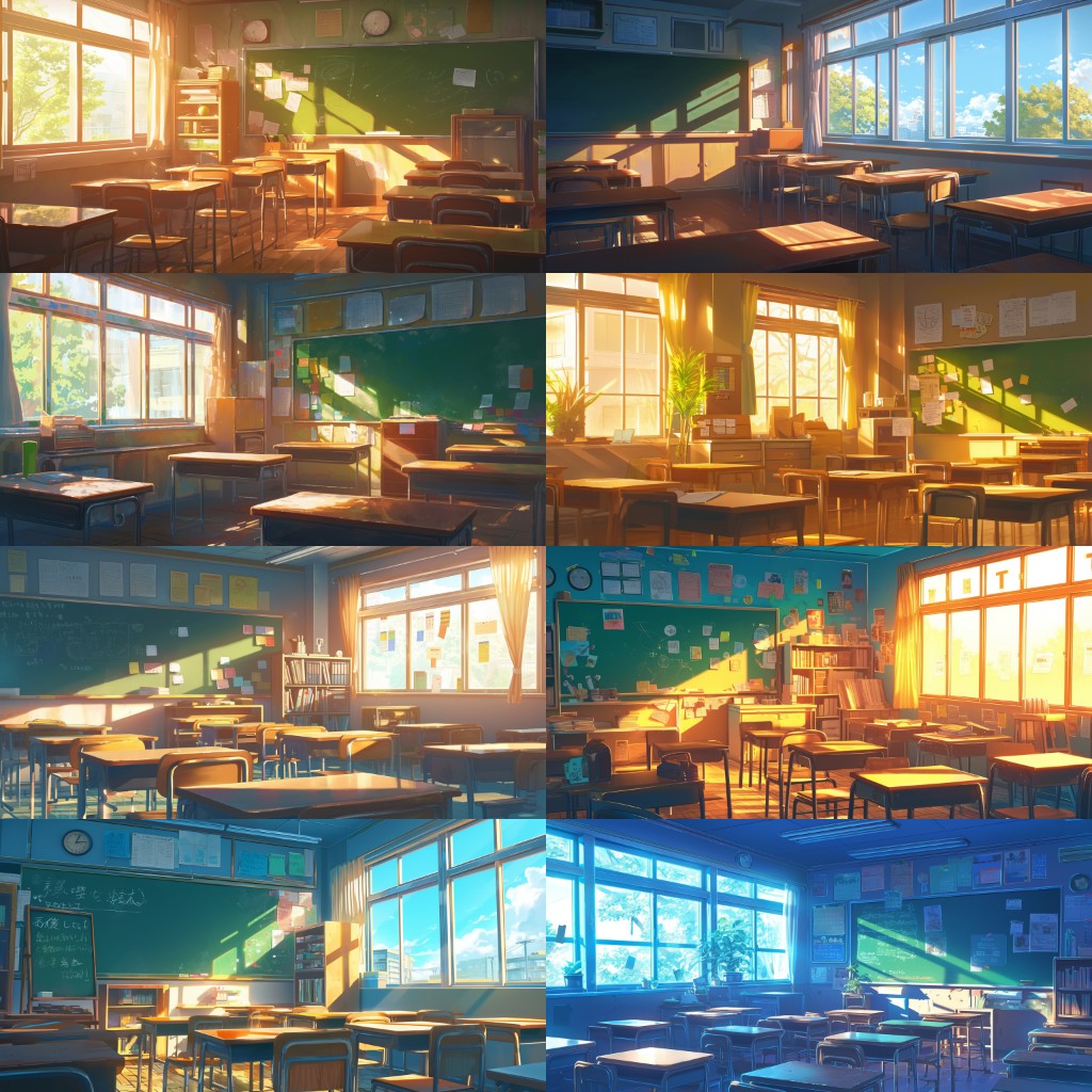 School 300 background illustrations