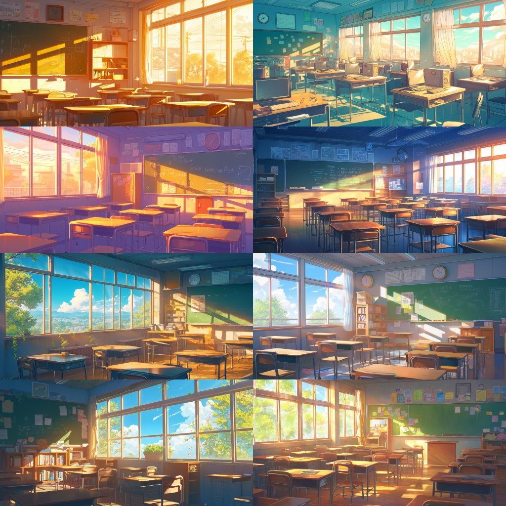 School 300 background illustrations