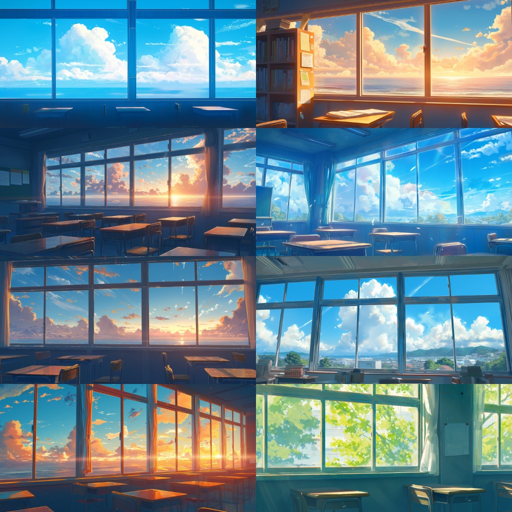 School 300 background illustrations