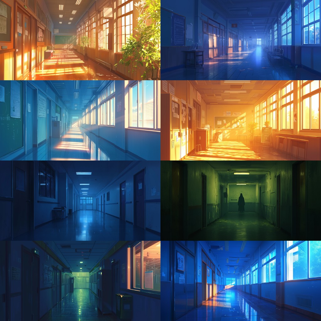 School 300 background illustrations