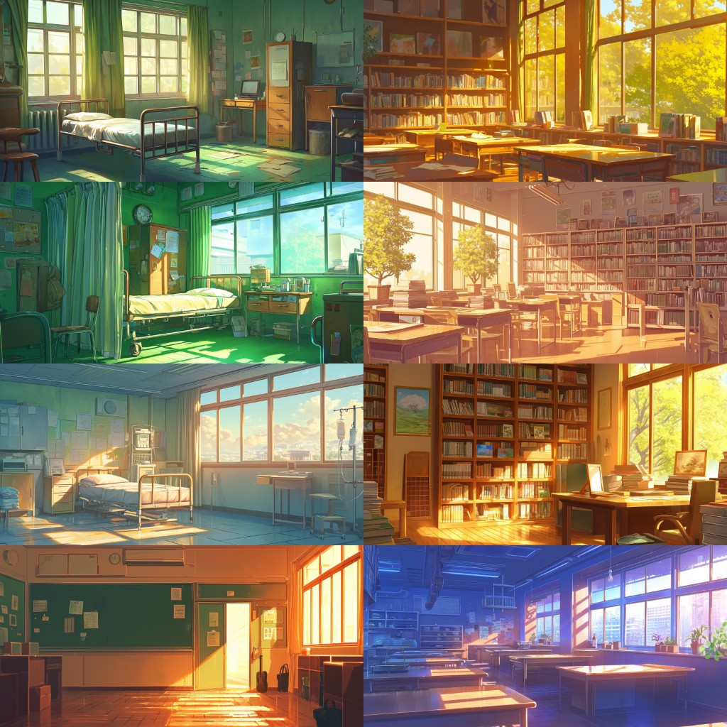 School 300 background illustrations