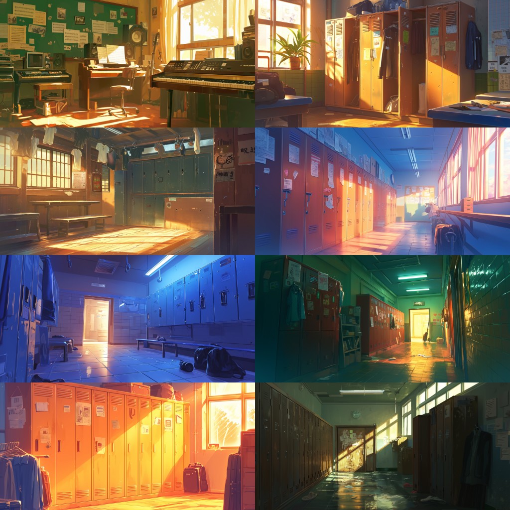 School 300 background illustrations