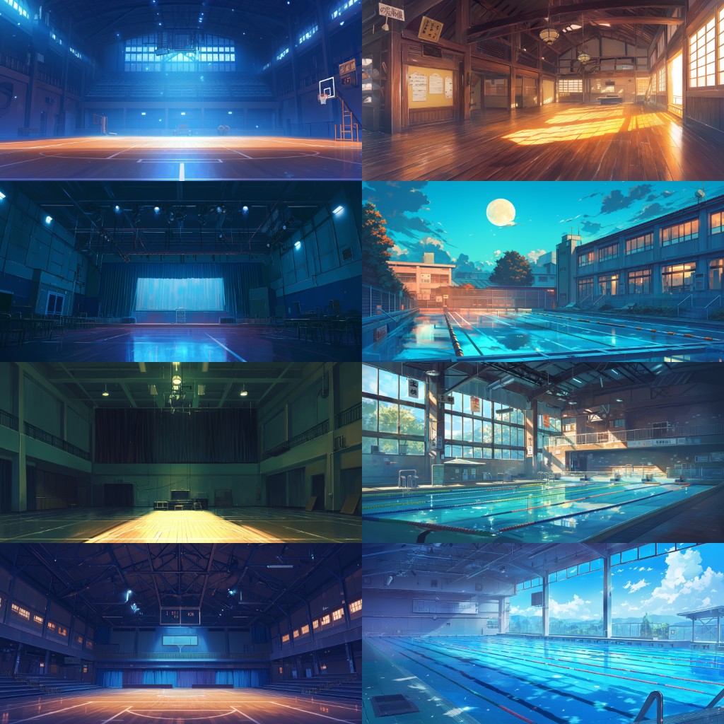 School 300 background illustrations