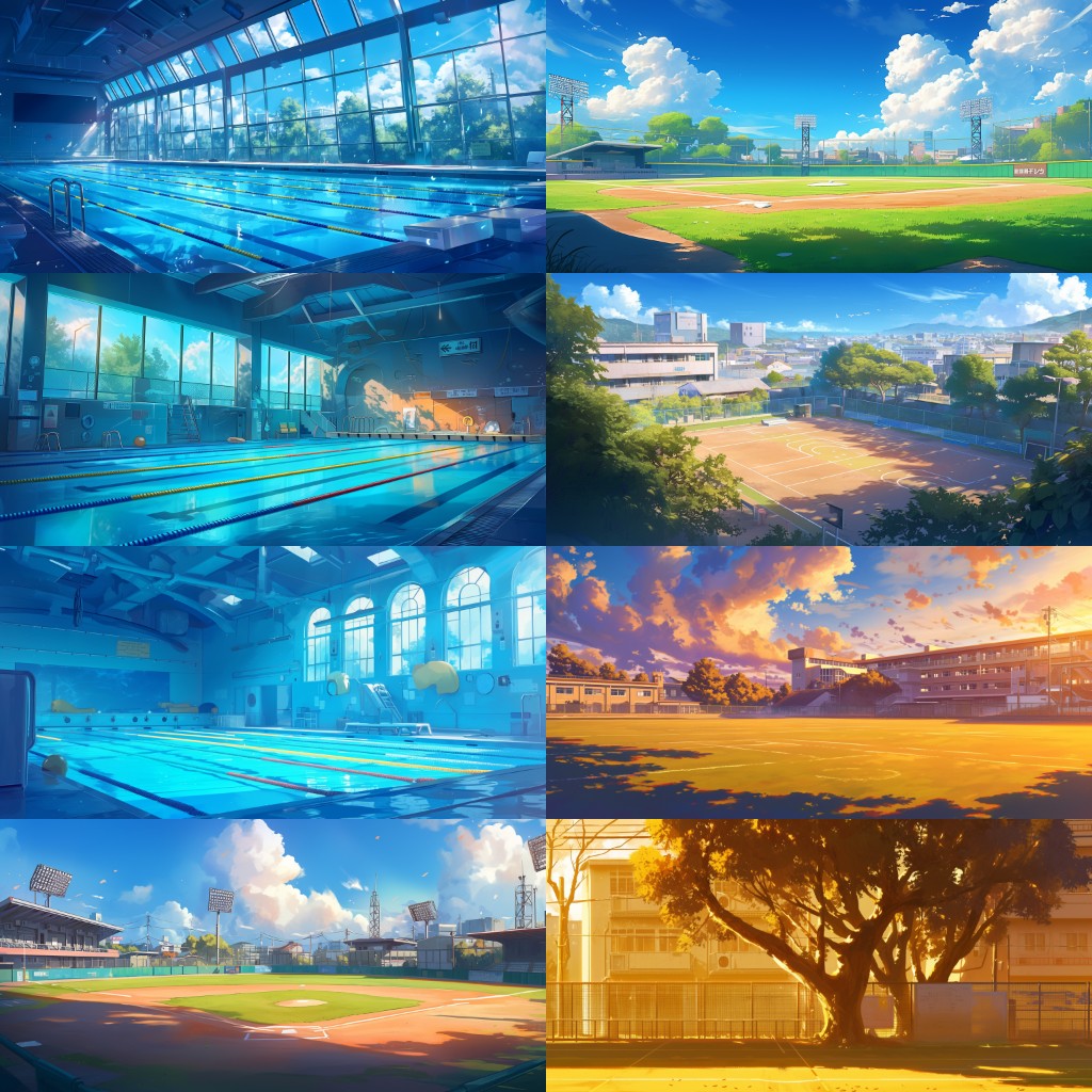 School 300 background illustrations