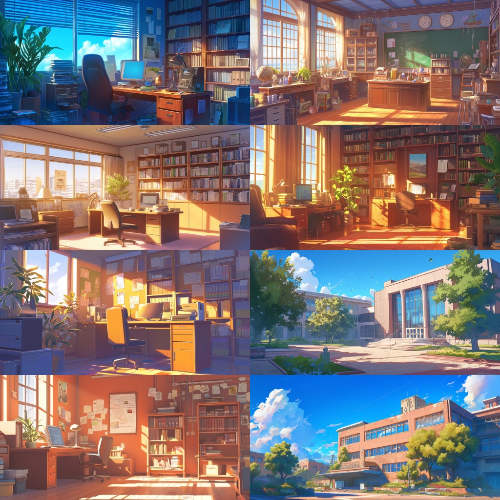 School 300 background illustrations