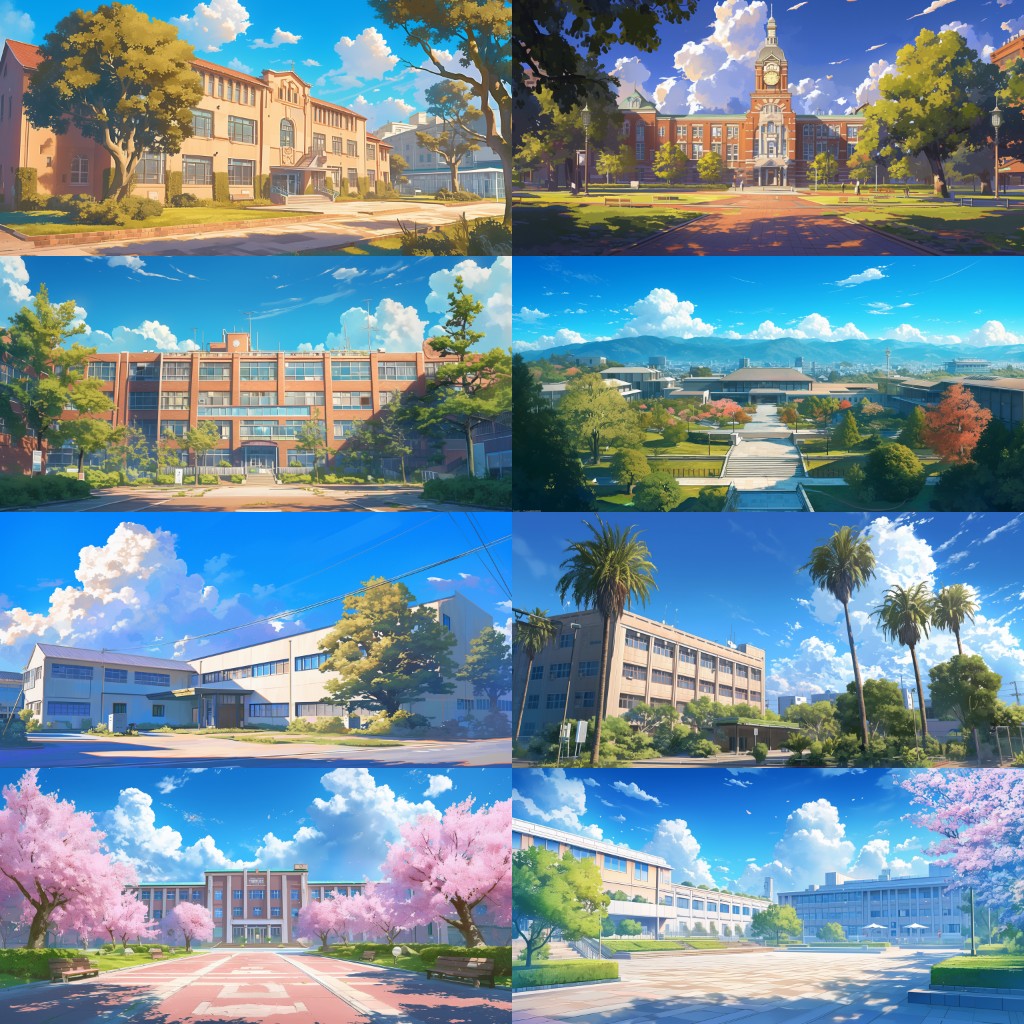 School 300 background illustrations